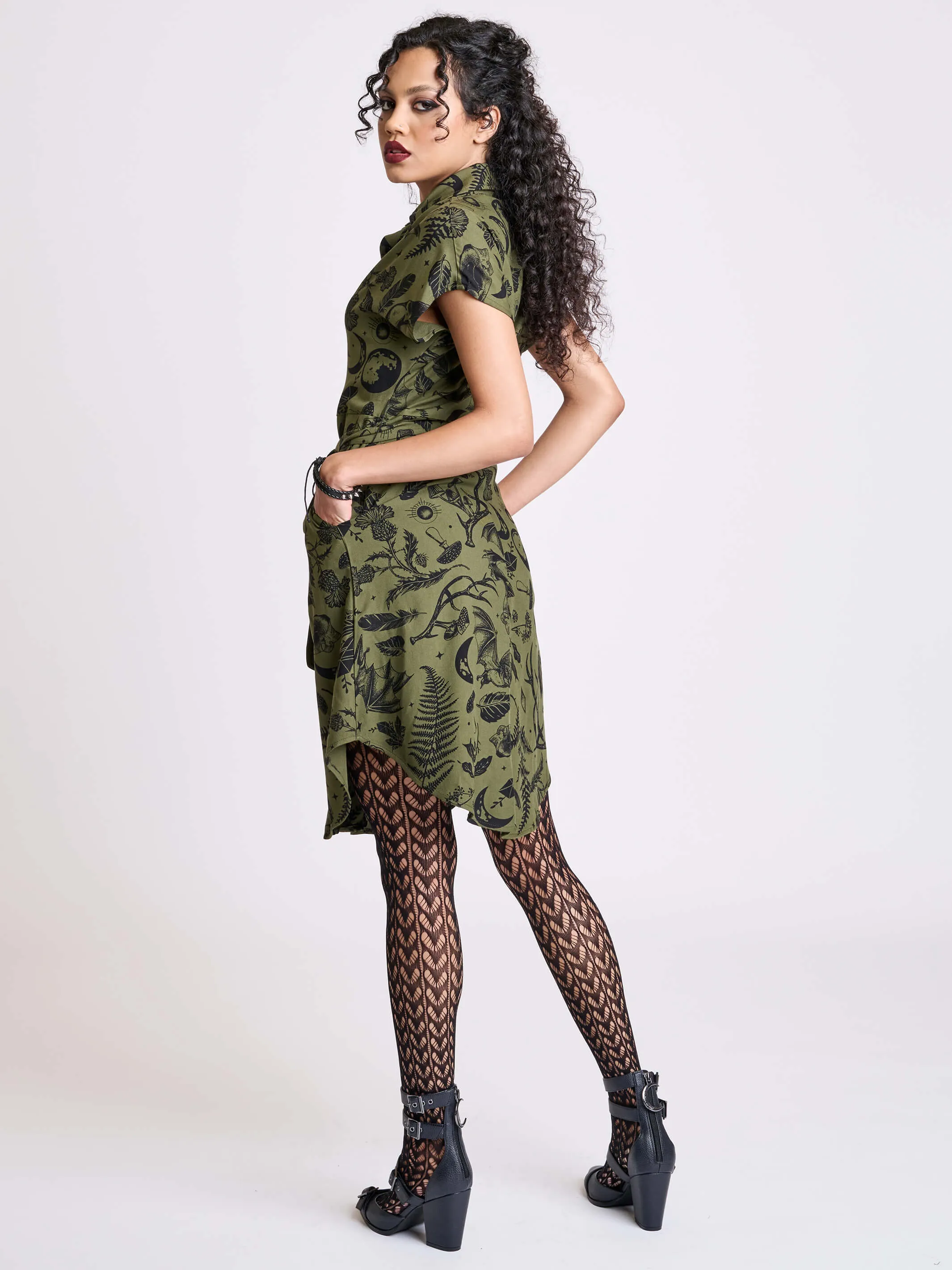 Garden Witch Shirt Dress