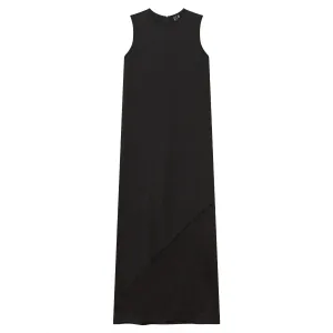 Gem Black Satin Slip Dress