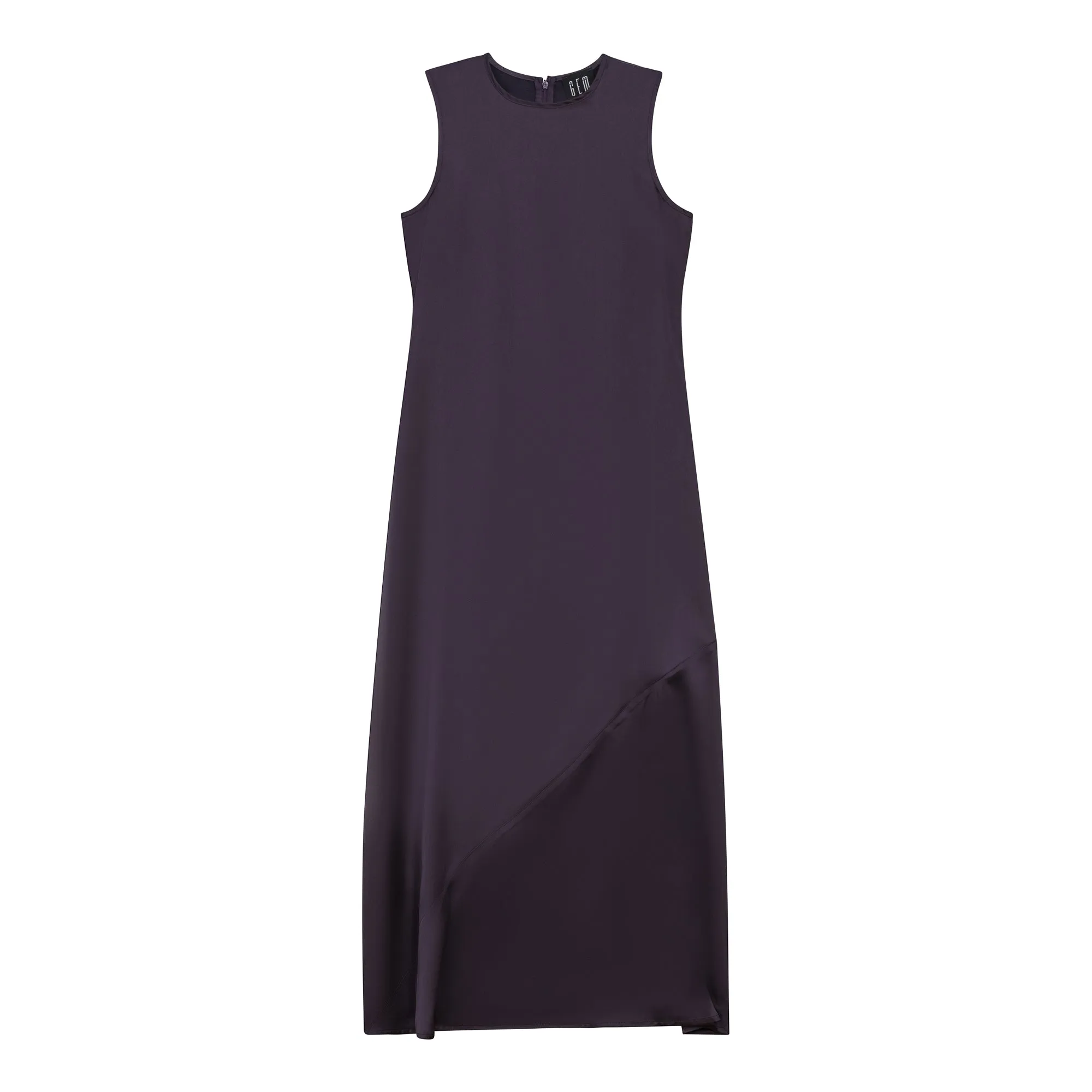 Gem Plum Satin Slip Dress