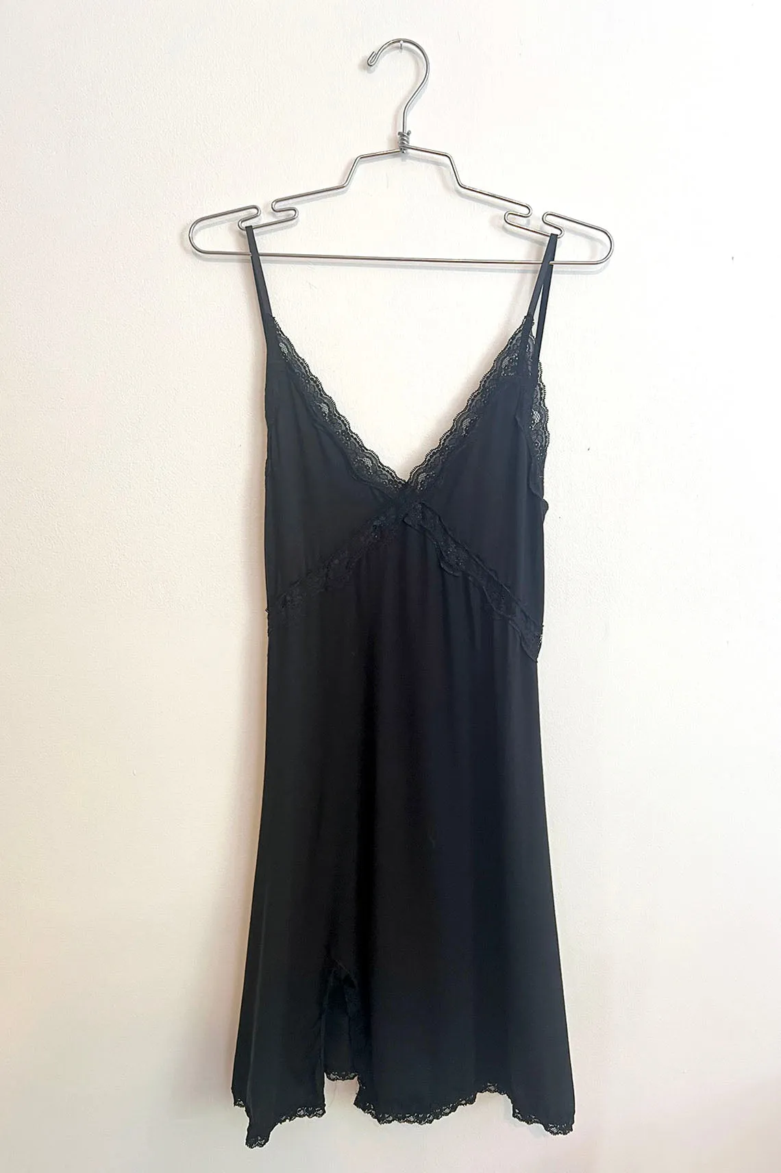 Ghostwriter Slip Dress in Black Tencel Modal Jersey