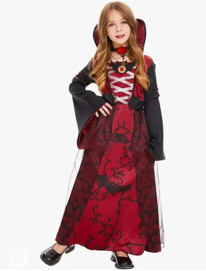 Girls Halloween Costume Vampire Dress