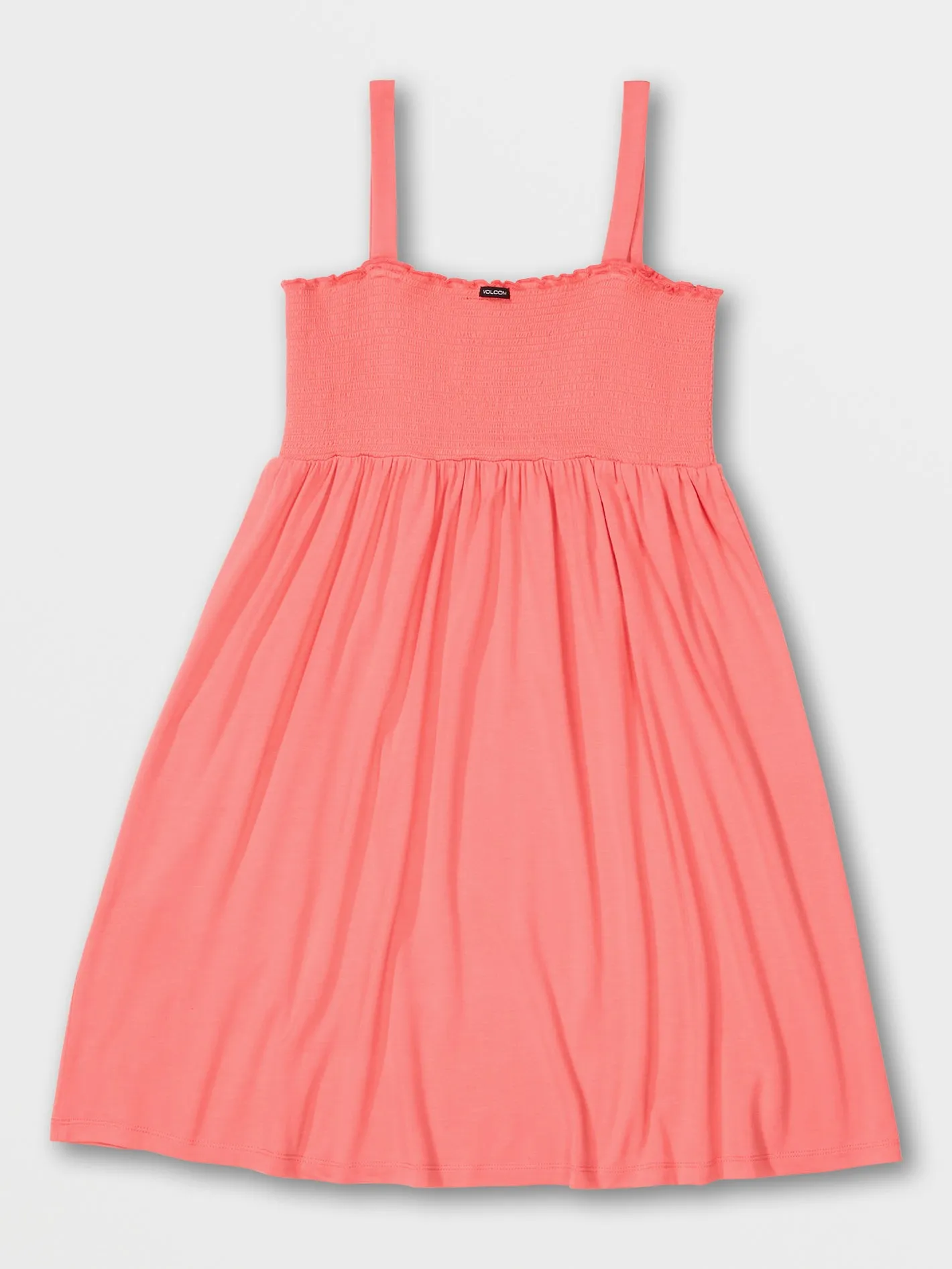 Girls Swingin Summer Dress - Electric Coral