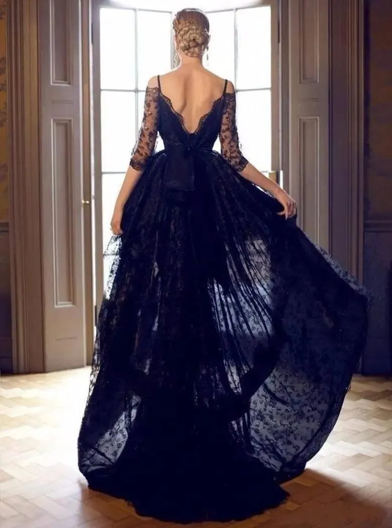 Gothic Black Wedding Dress