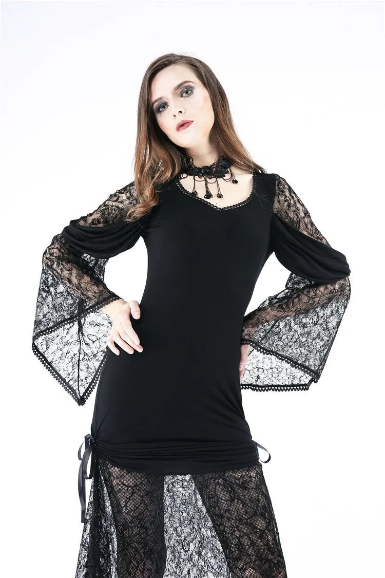 Gothic knited lace sexy dress DW155