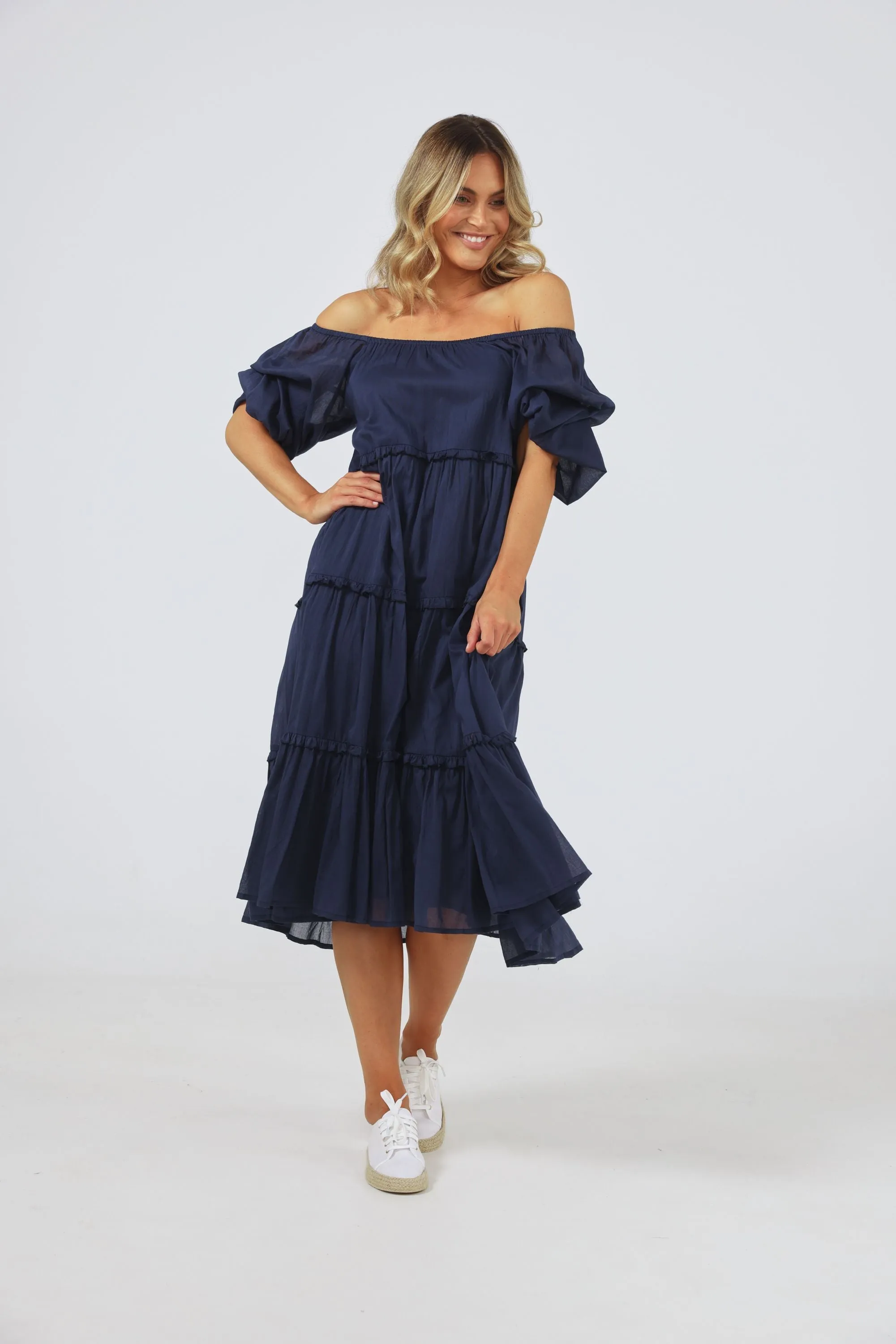 Grenadine Dress (Navy)