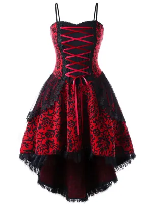 Halloween Gothic Lace Steampunk Dress