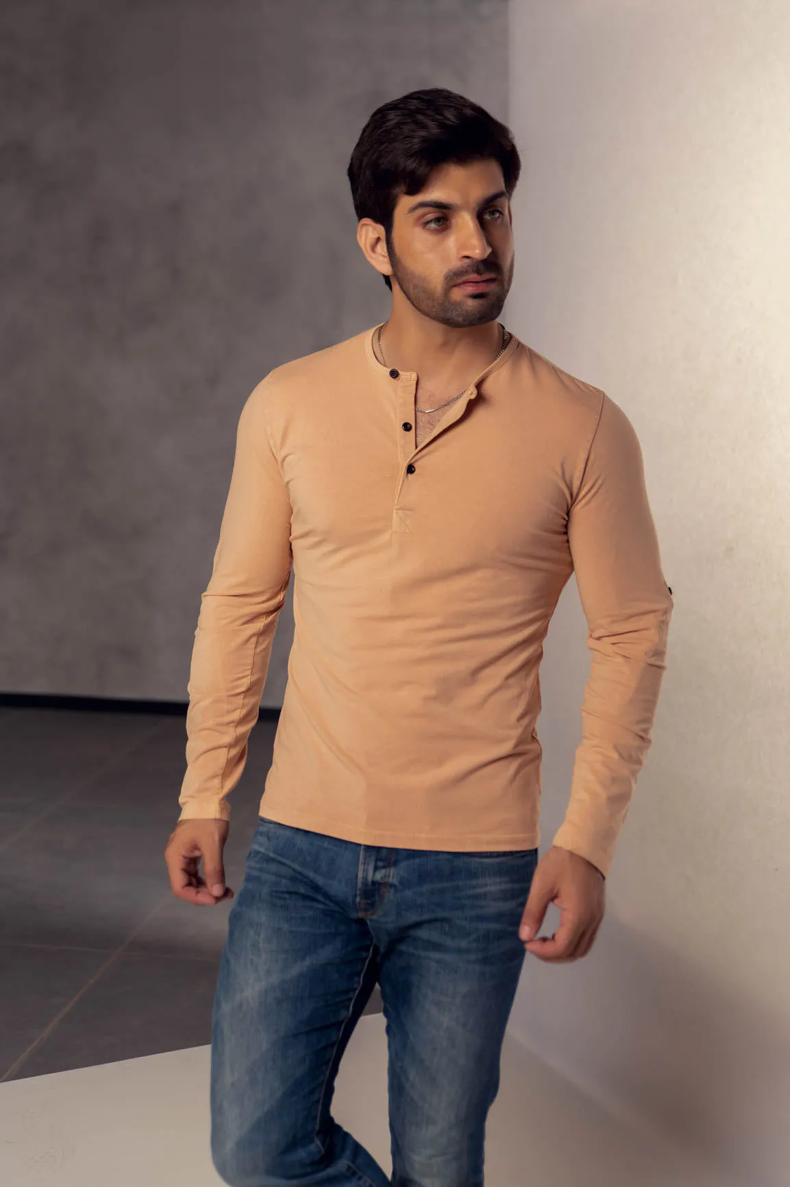 Henley Long Sleeve T