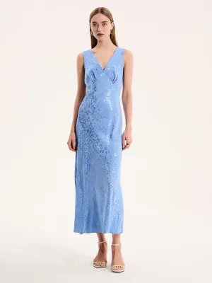 Iris Maxi Dress in Light Blue