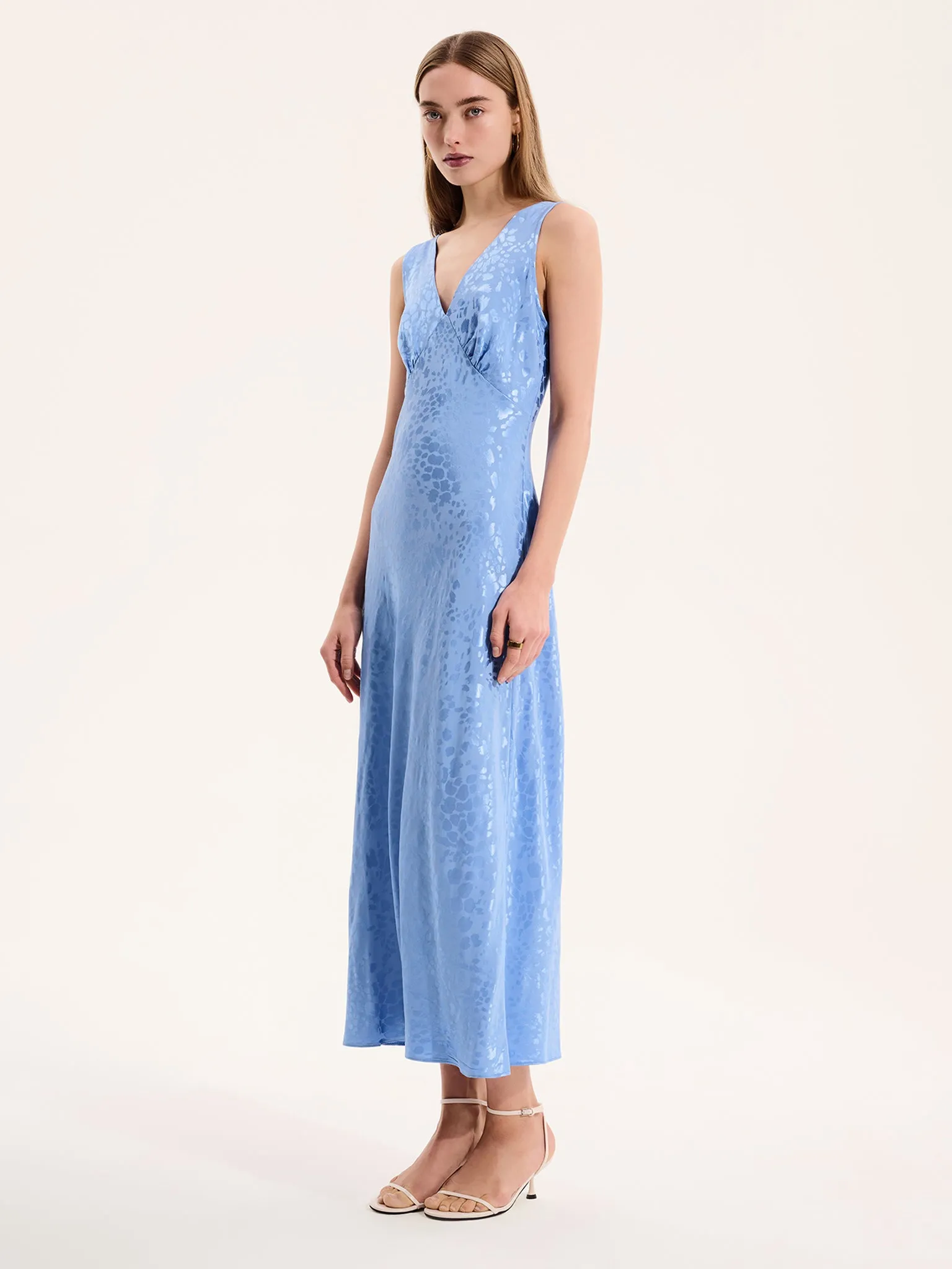 Iris Maxi Dress in Light Blue