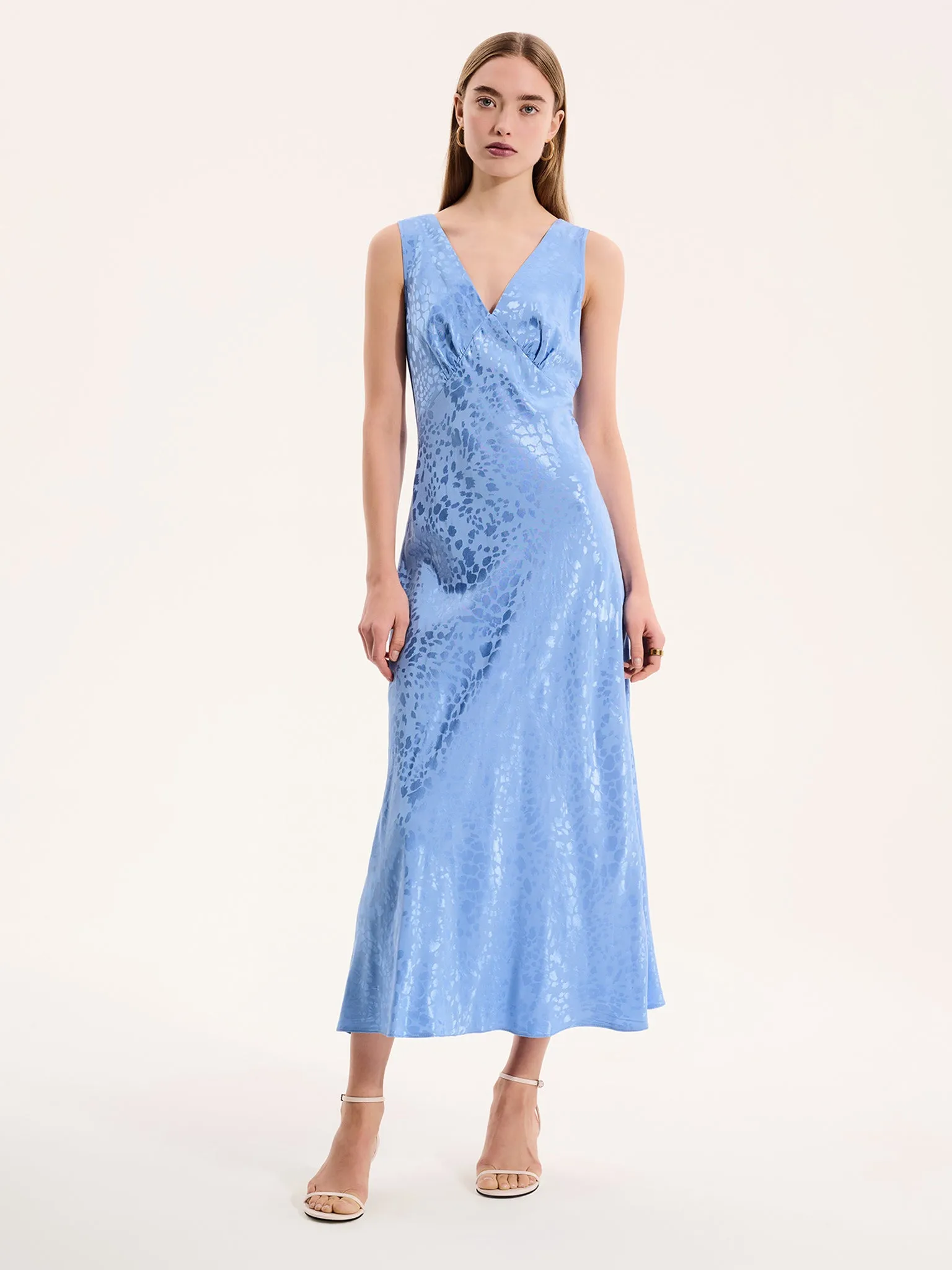 Iris Maxi Dress in Light Blue