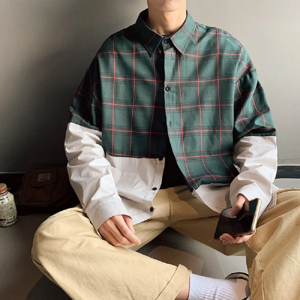 Japanese Style Oversized Button-Up Shirt