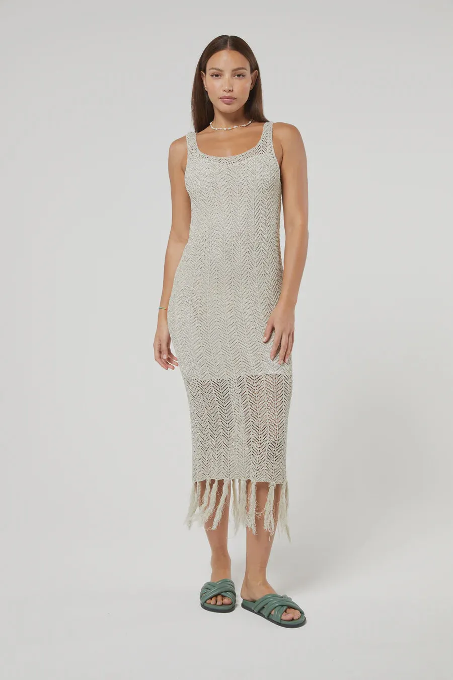 Jovonna Frans Knitted Dress - Beige