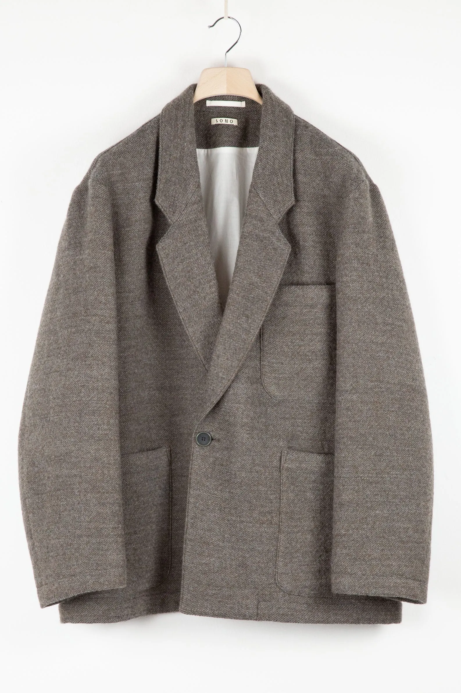 JURI Jacket | Mud Grey Wool