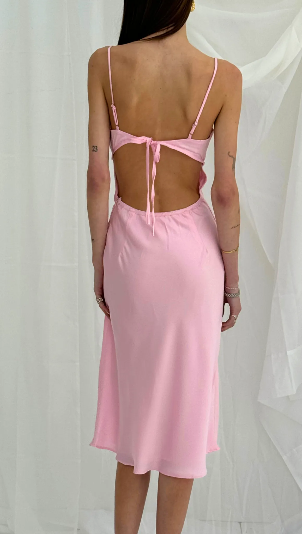 Katalina Slip Dress - Petal Pink