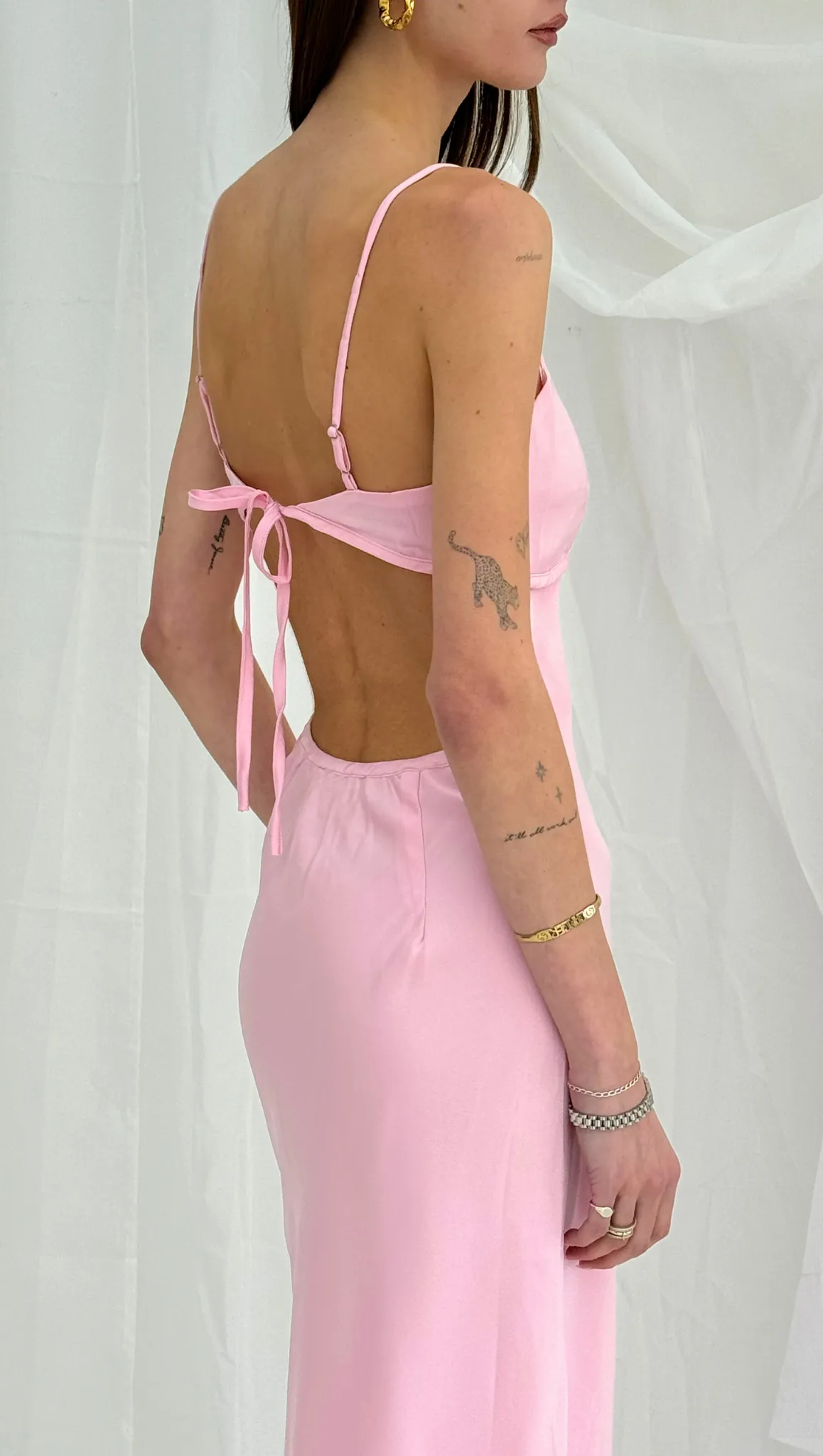 Katalina Slip Dress - Petal Pink