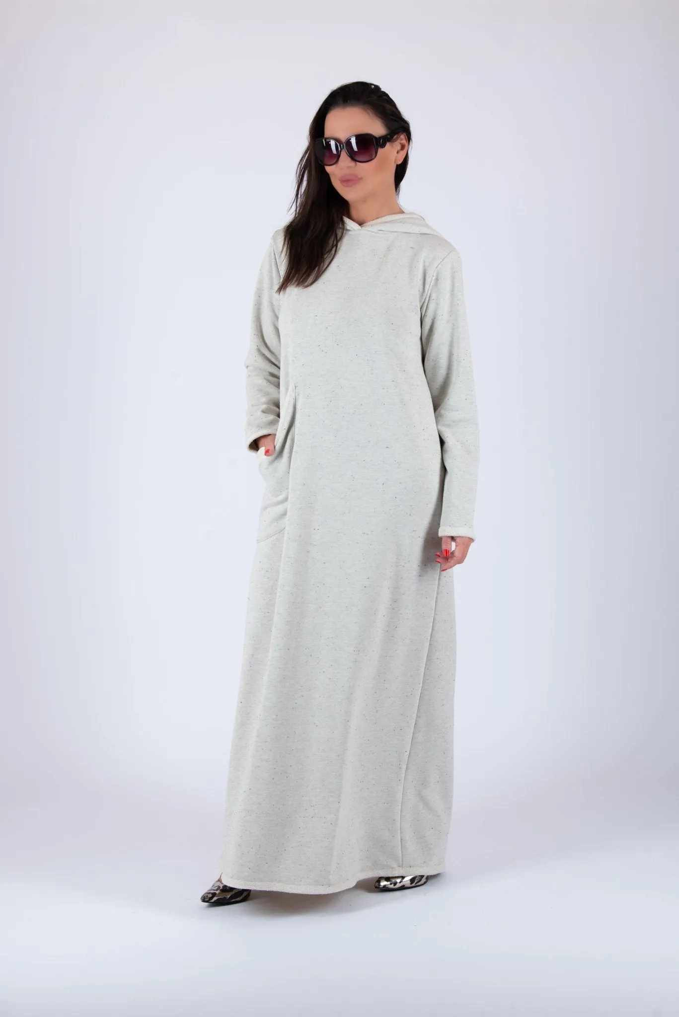 LINDA Cotton Hooded Dress ON SALE