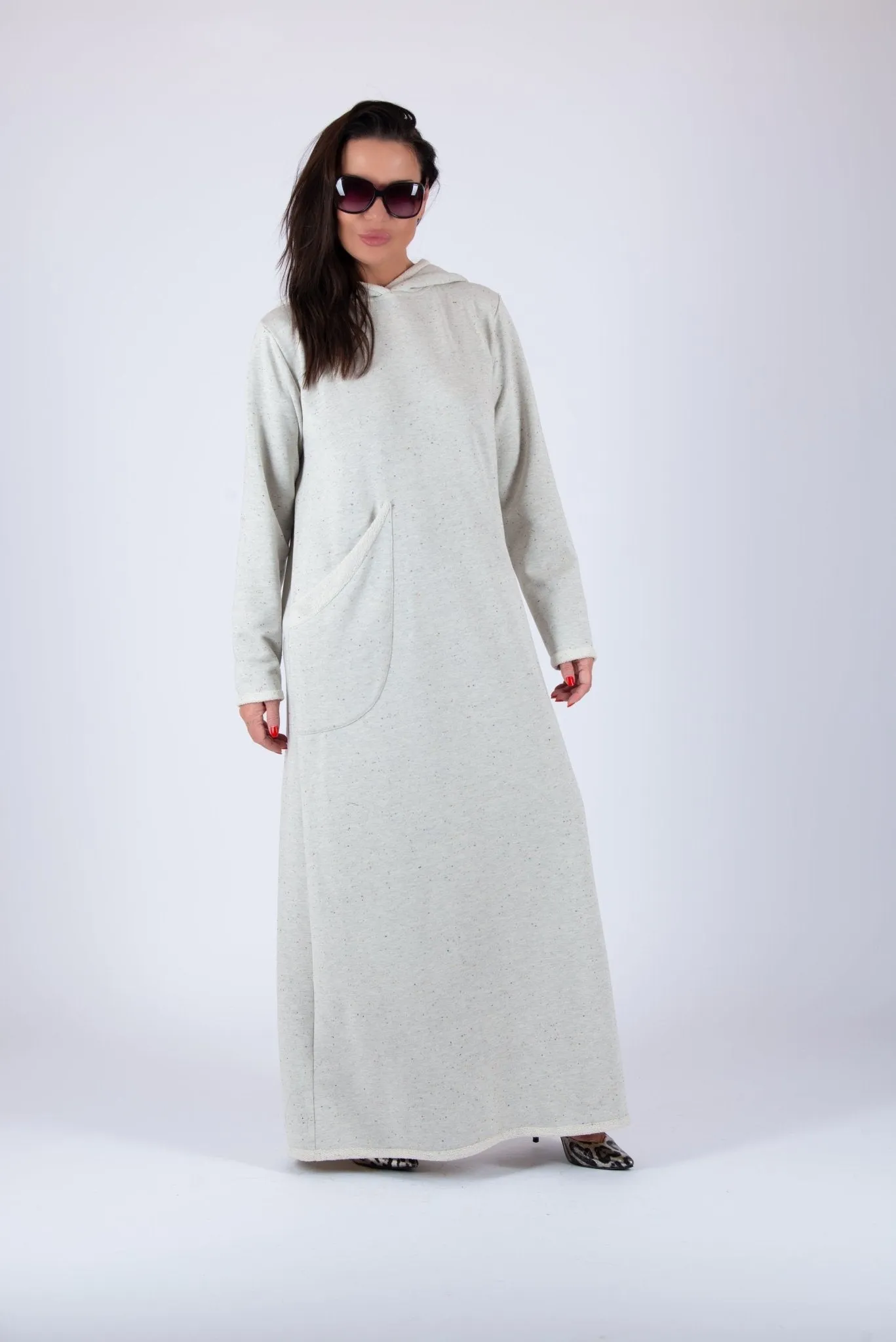 LINDA Cotton Hooded Dress ON SALE