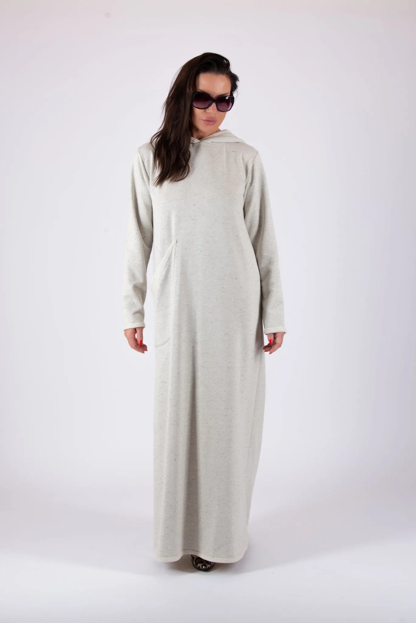 LINDA Cotton Hooded Dress ON SALE