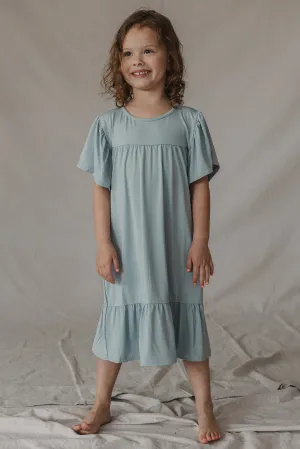 LITTLE LATES DRESS | Sky Blue