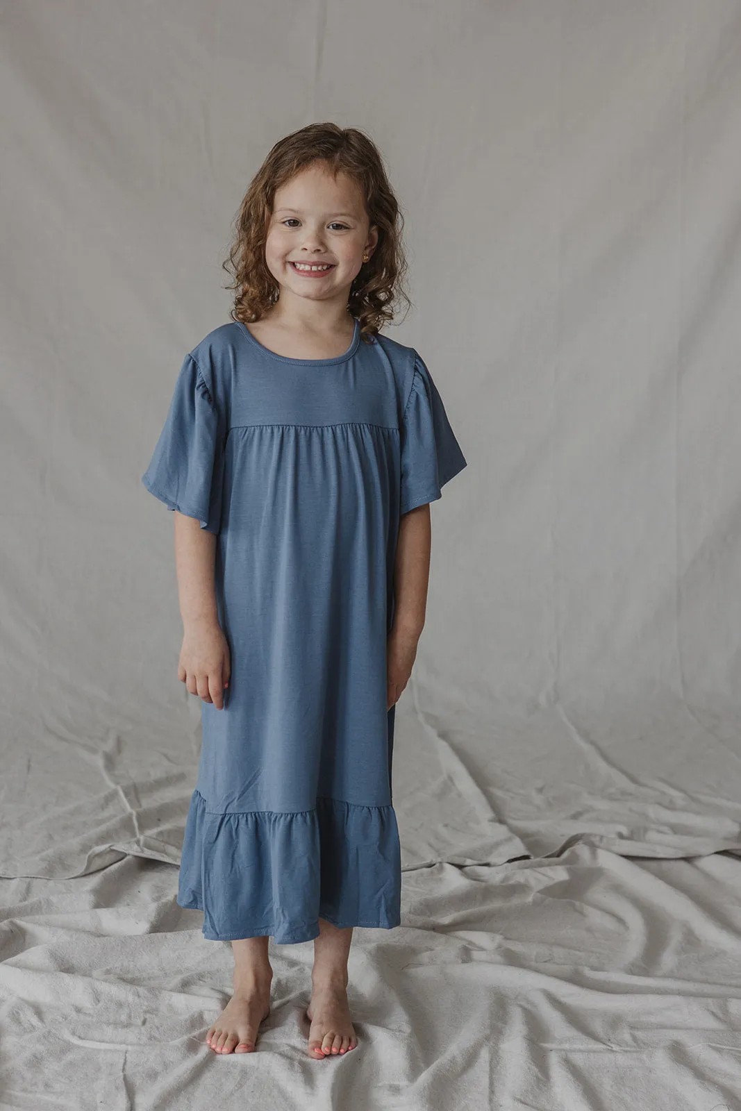 LITTLE LATES DRESS | Slate