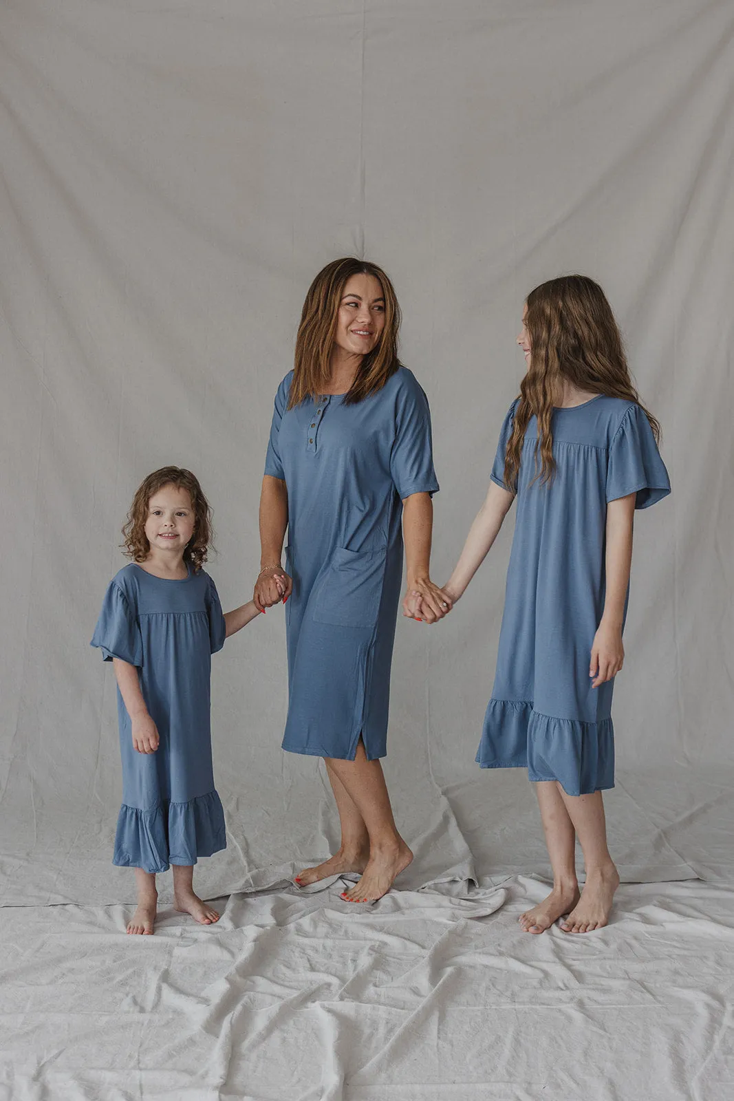 LITTLE LATES DRESS | Slate