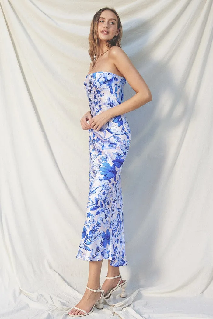 Luminous Strapless Maxi Dress