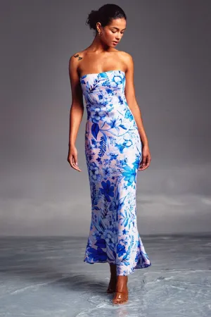 Luminous Strapless Maxi Dress