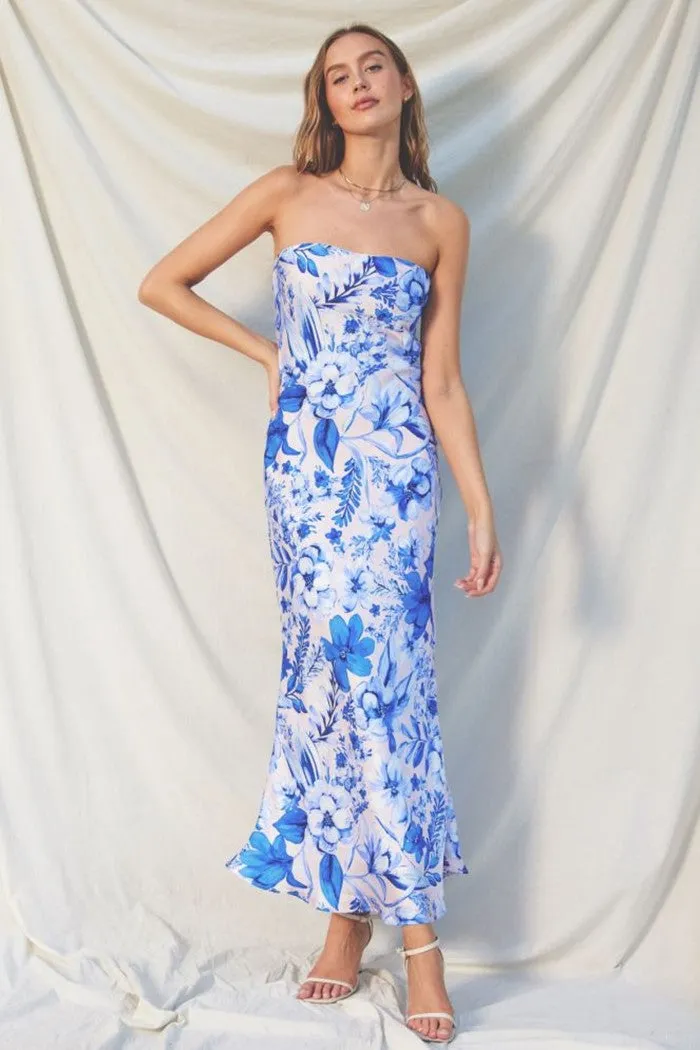 Luminous Strapless Maxi Dress