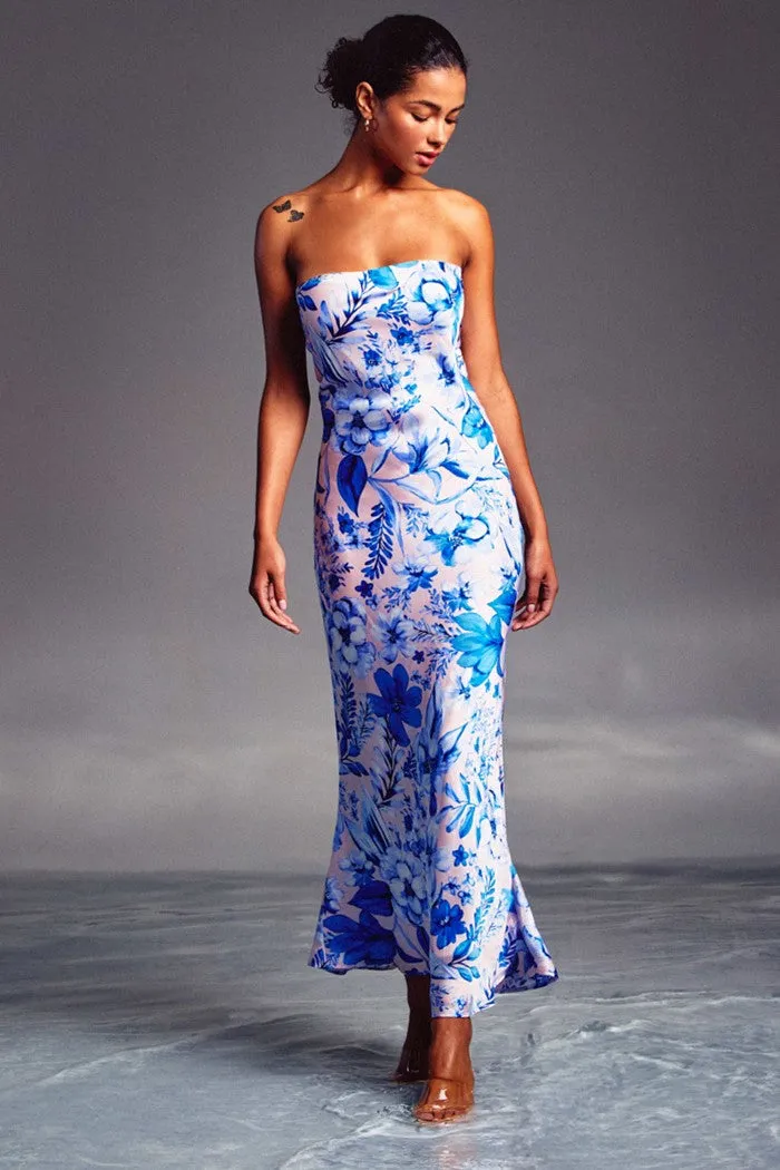 Luminous Strapless Maxi Dress