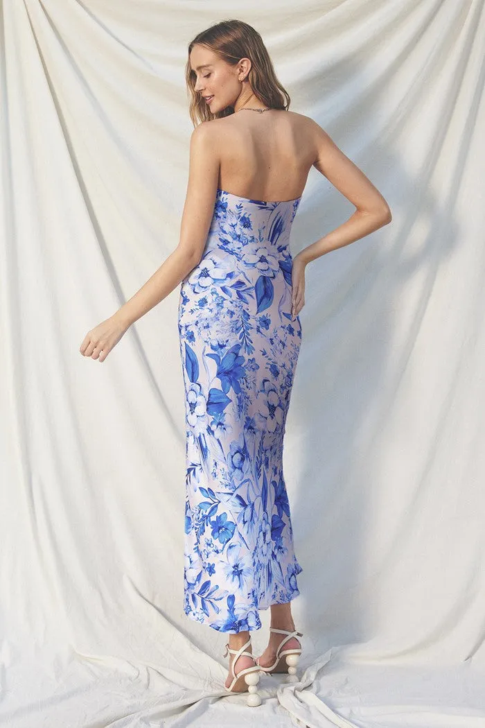 Luminous Strapless Maxi Dress