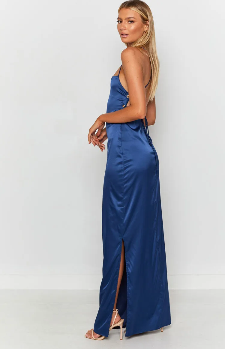 Manhattan Slip Formal Dress Navy