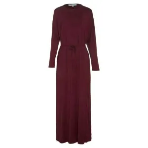 Maroon Batwing with Tie Waist Dress