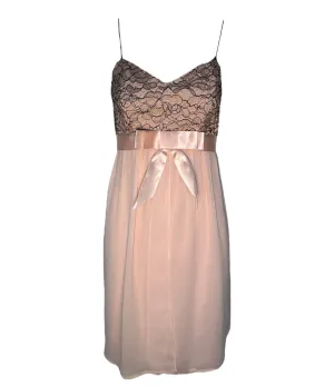 MaxMara Blush Chiffon Babydoll Dress with Matching Jacket