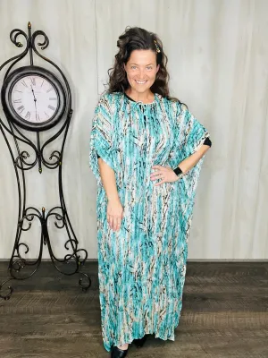 Melissa Pleated Kaftan Dress