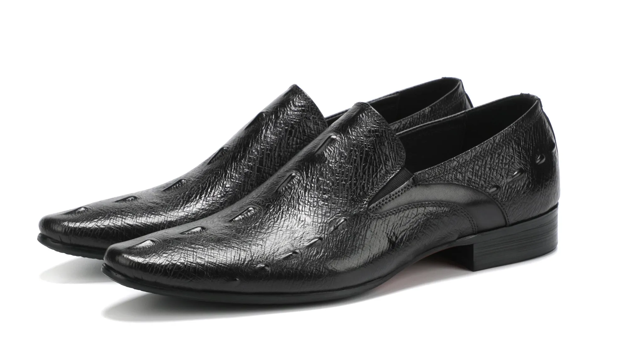 Men's Alligator Slip On Leather Loafers