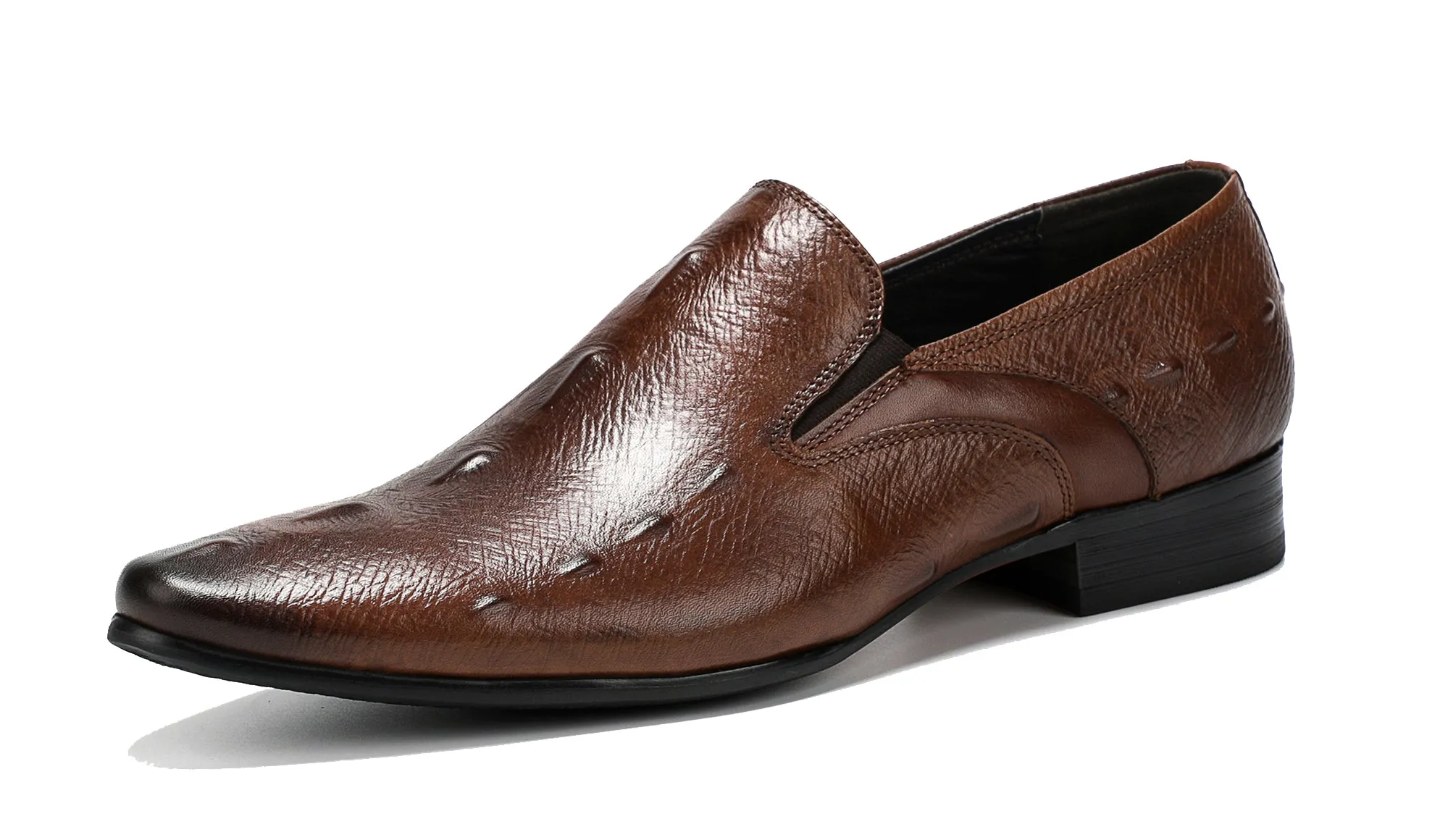 Men's Alligator Slip On Leather Loafers