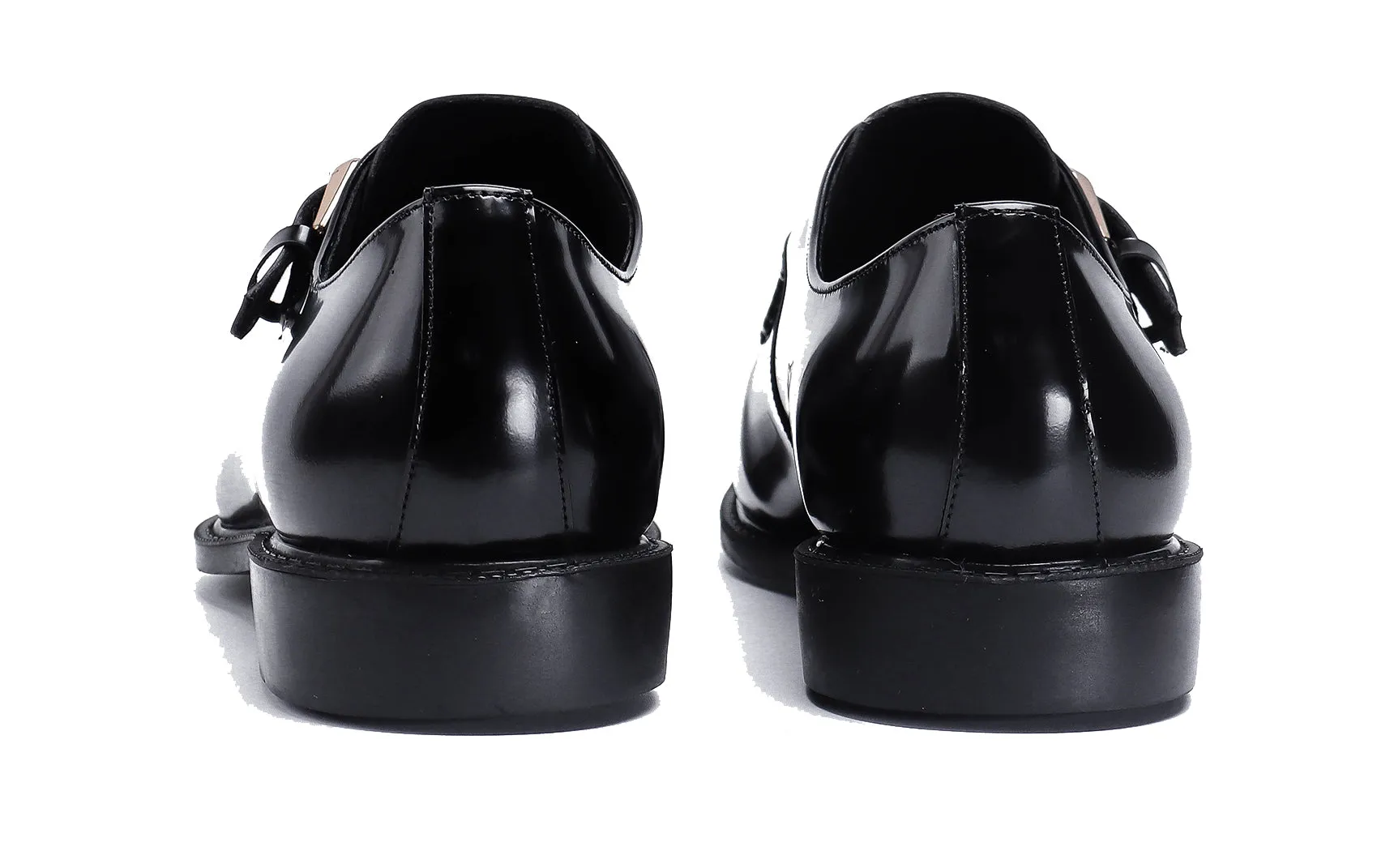 Men's Patent Leather Loafers Monk Strap