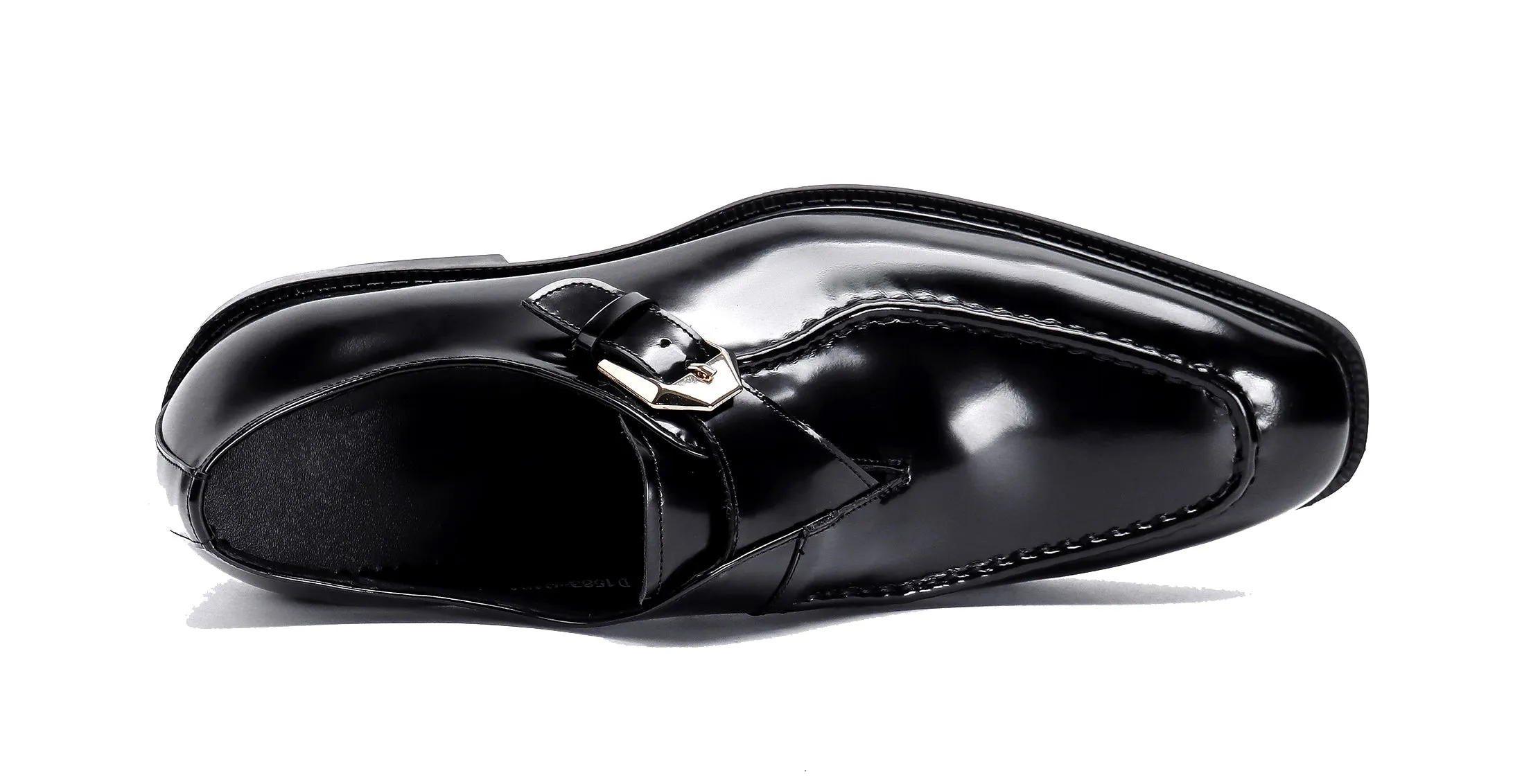 Men's Patent Leather Loafers Monk Strap