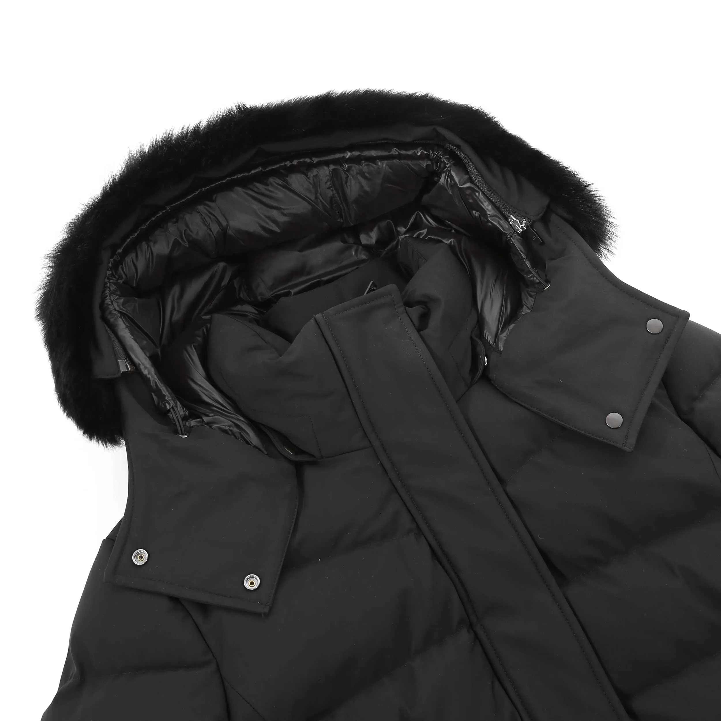 Moose Knuckles Watershed 3 Parka SH Ladies Jacket in Black & Black