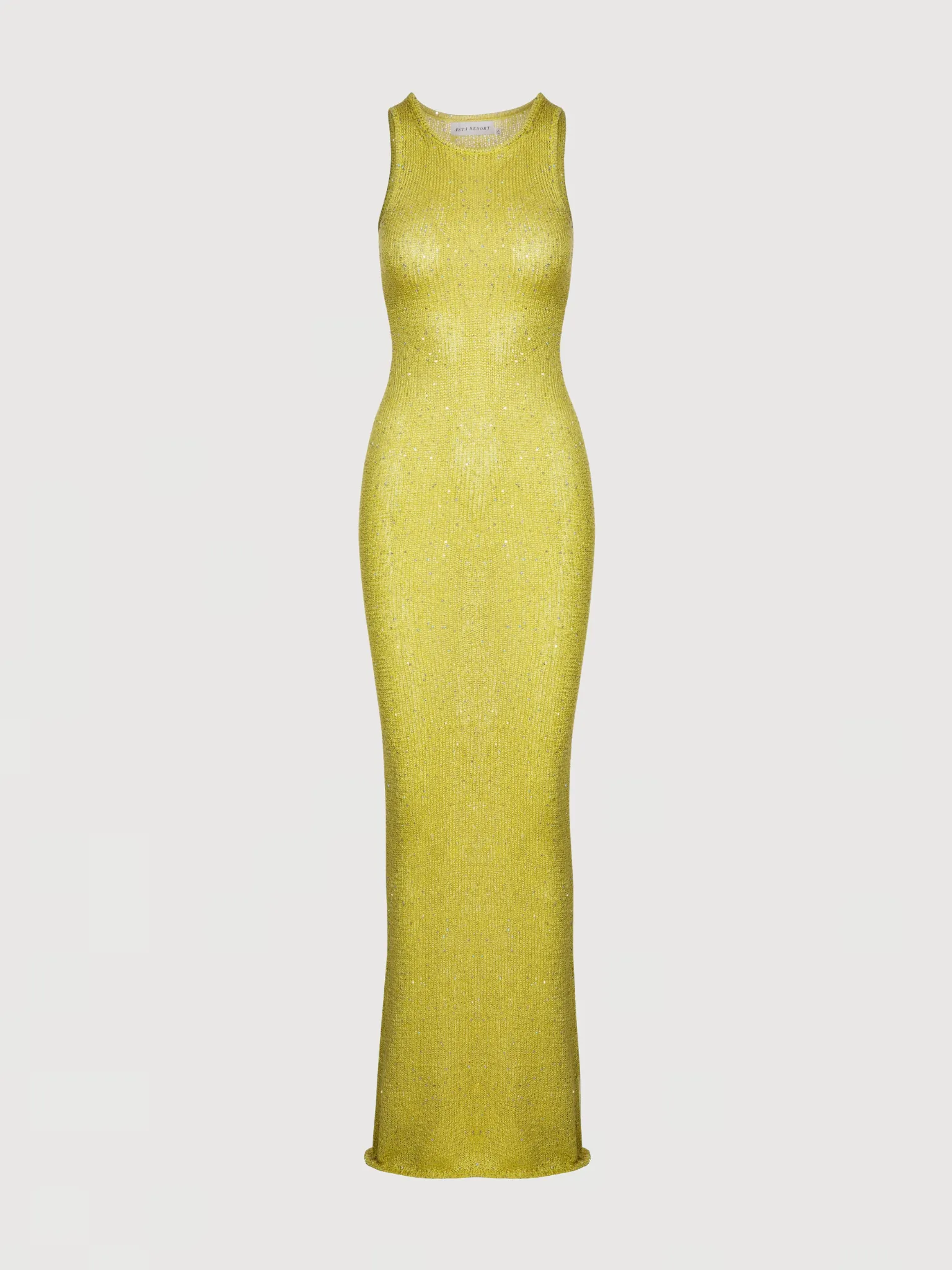 Natalia Dress - Chartreuse Sequin