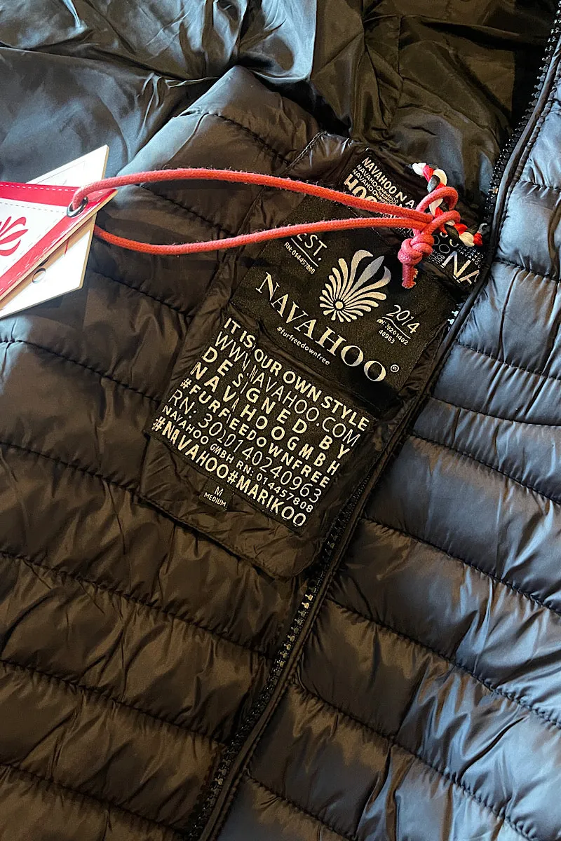 Navahoo Black Puffer Jacket