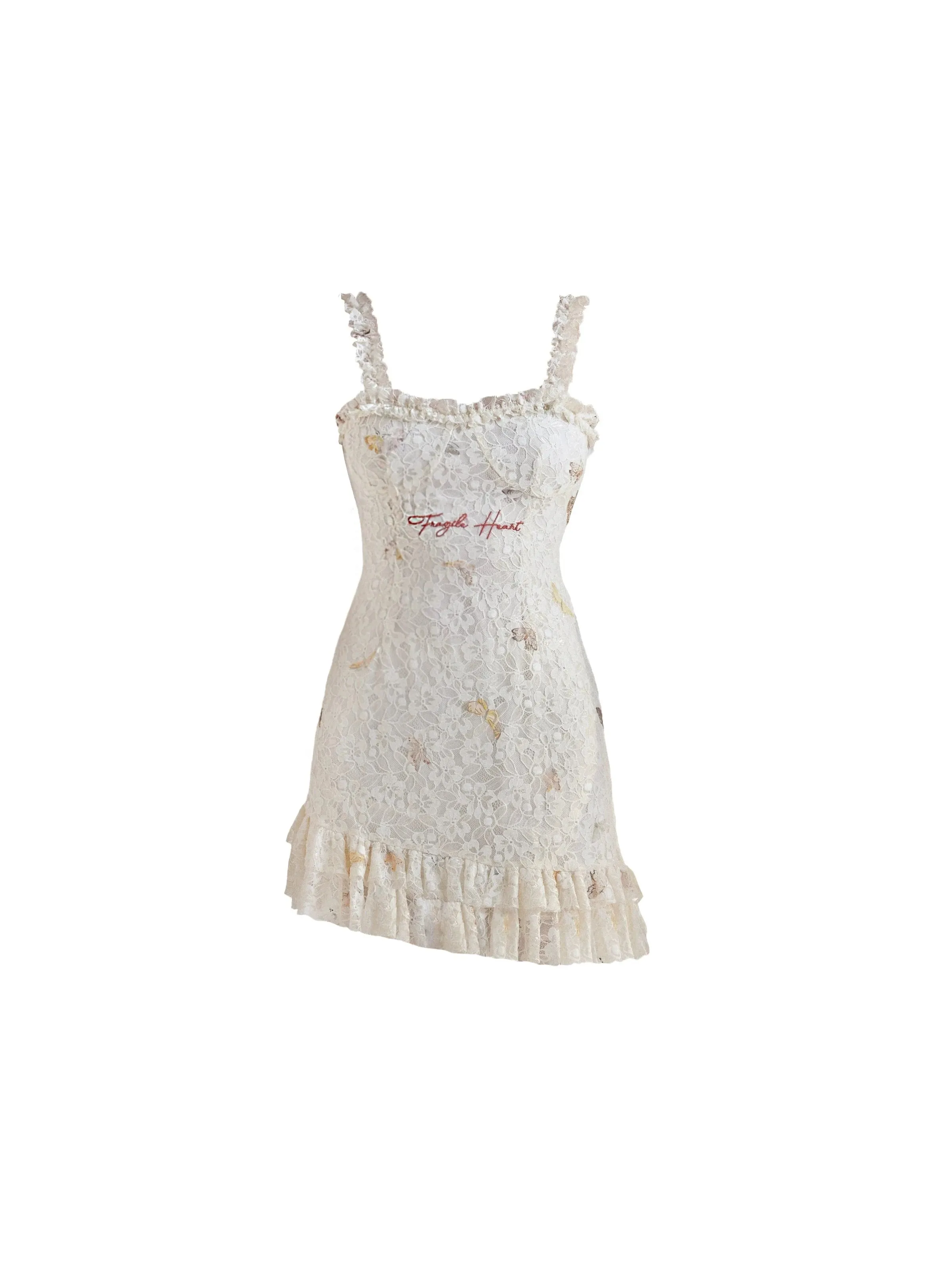 Nightmare Lace Embroidered Slip Dress