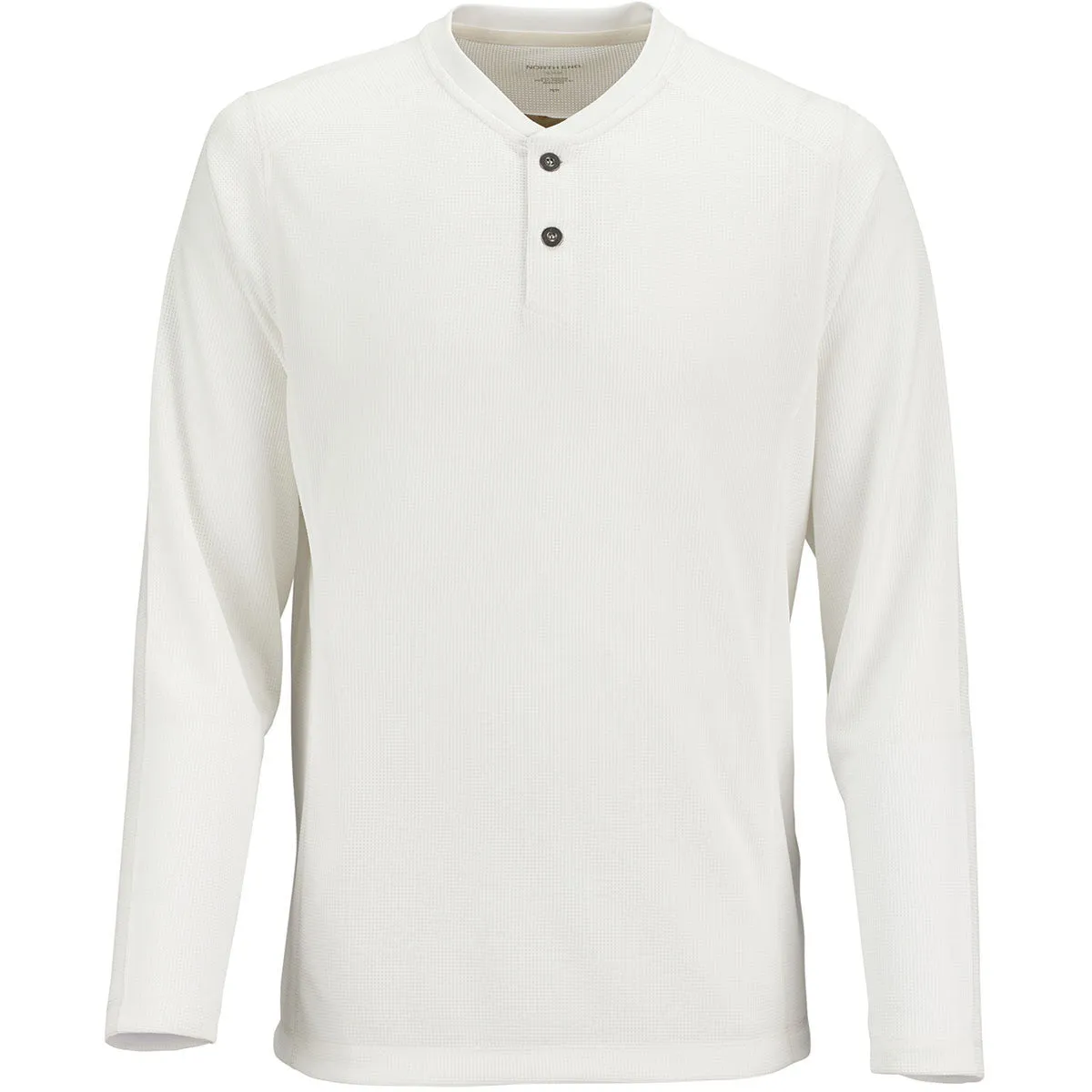 North End Men's Crystal Quartz Excursion Nomad Performance Waffle Henley