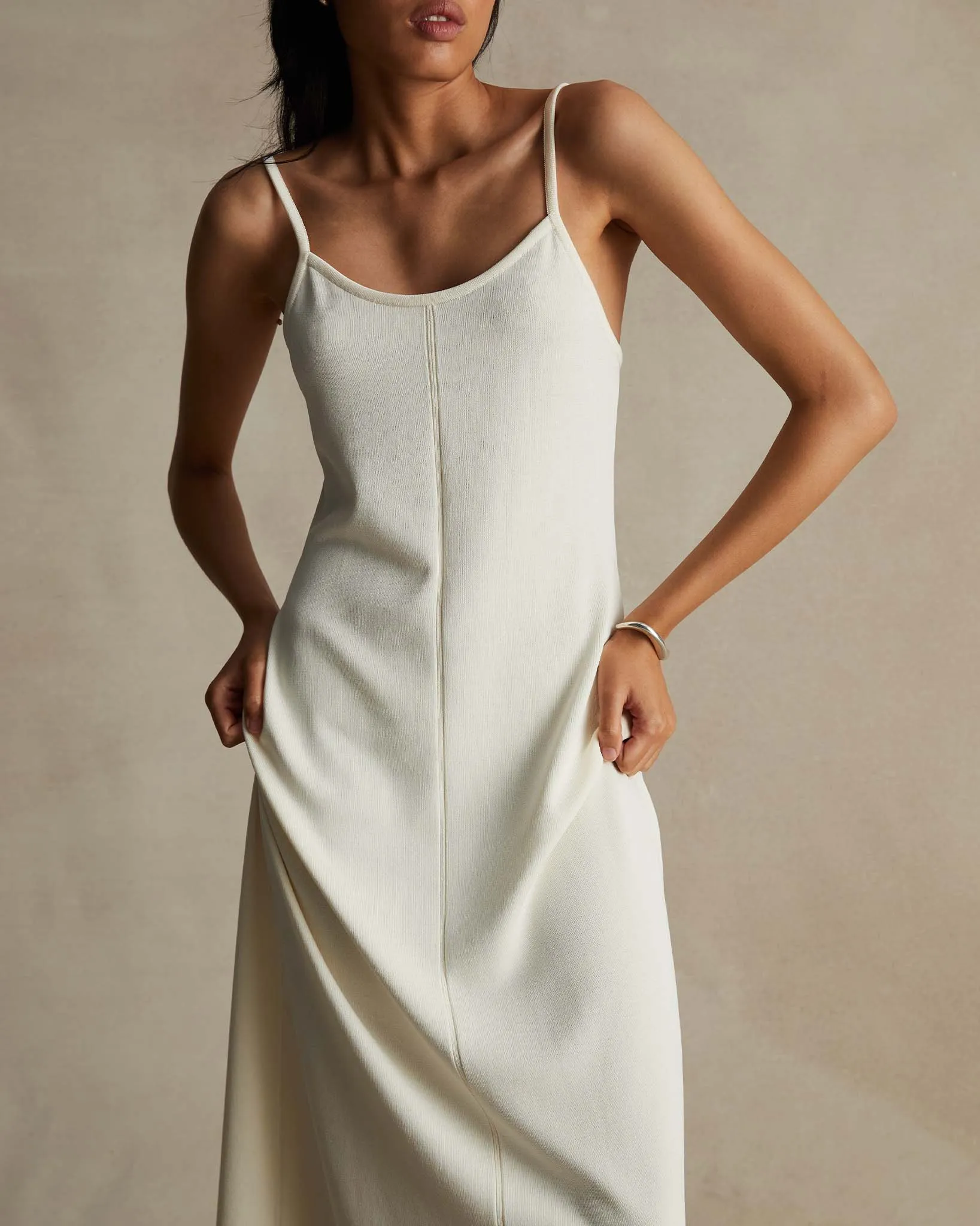 Off White Lucia Camisole Dress