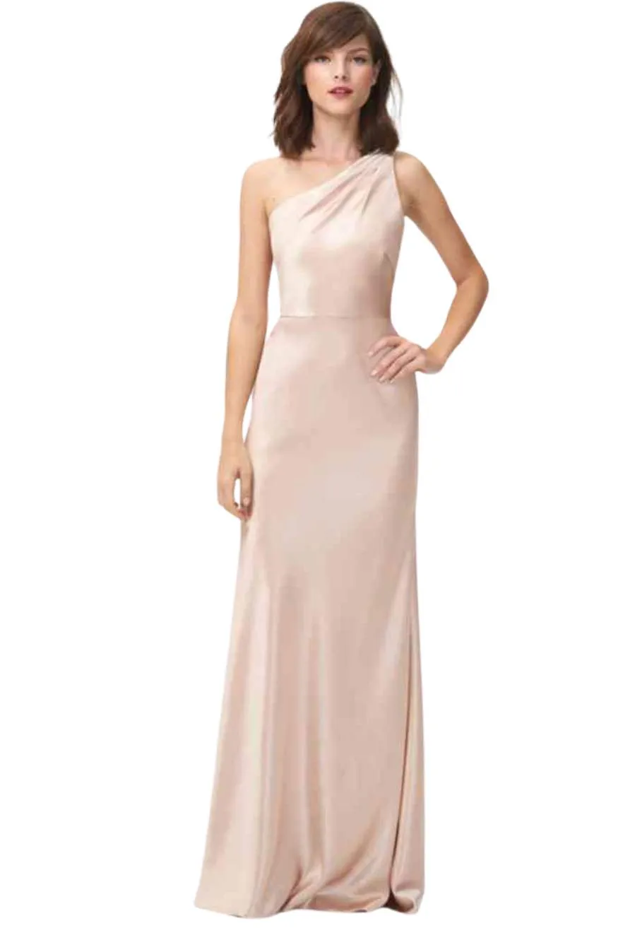 One Shoulder Sleeveless Evening Dress