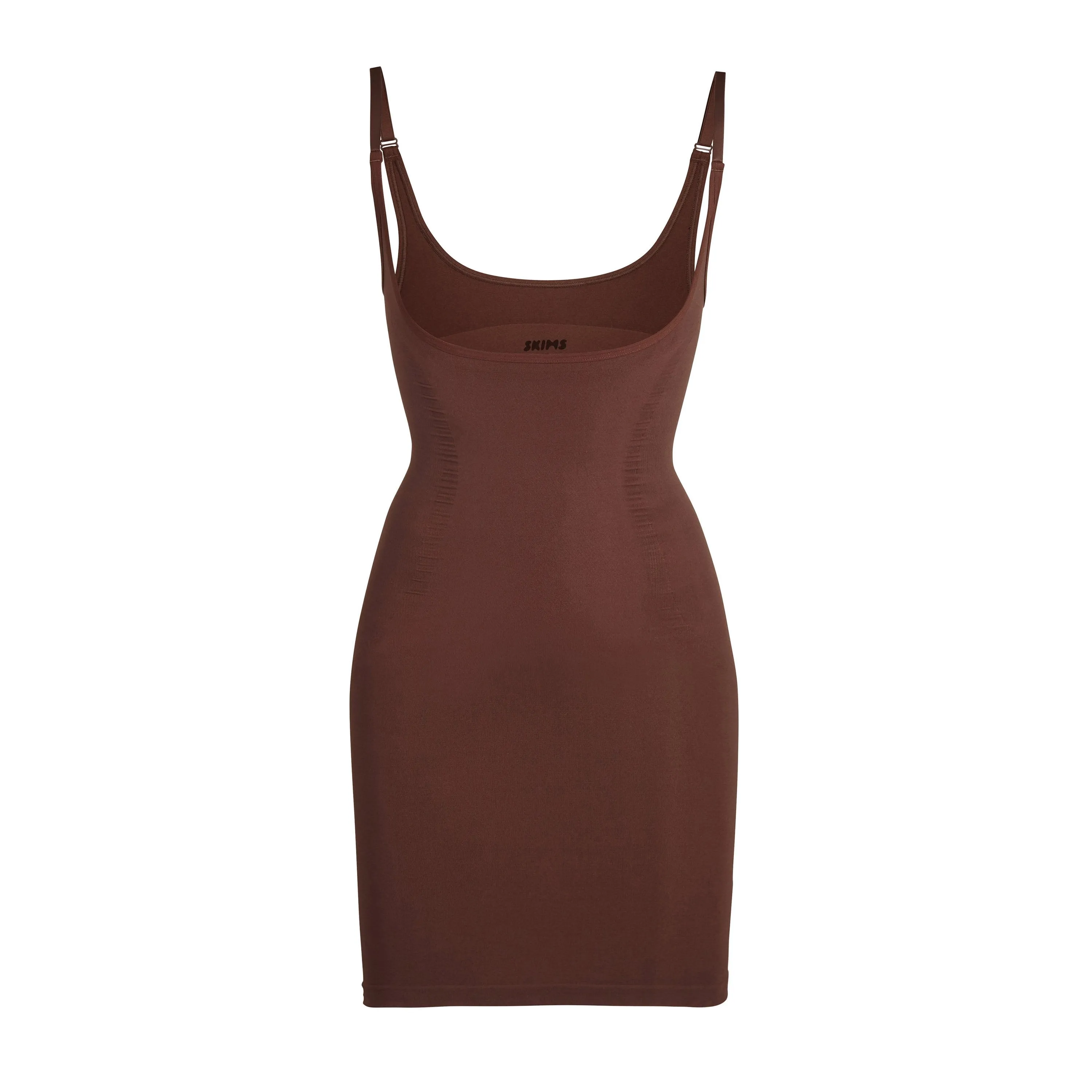 OPEN BUST SLIP DRESS | COCOA