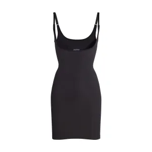 OPEN BUST SLIP DRESS | ONYX