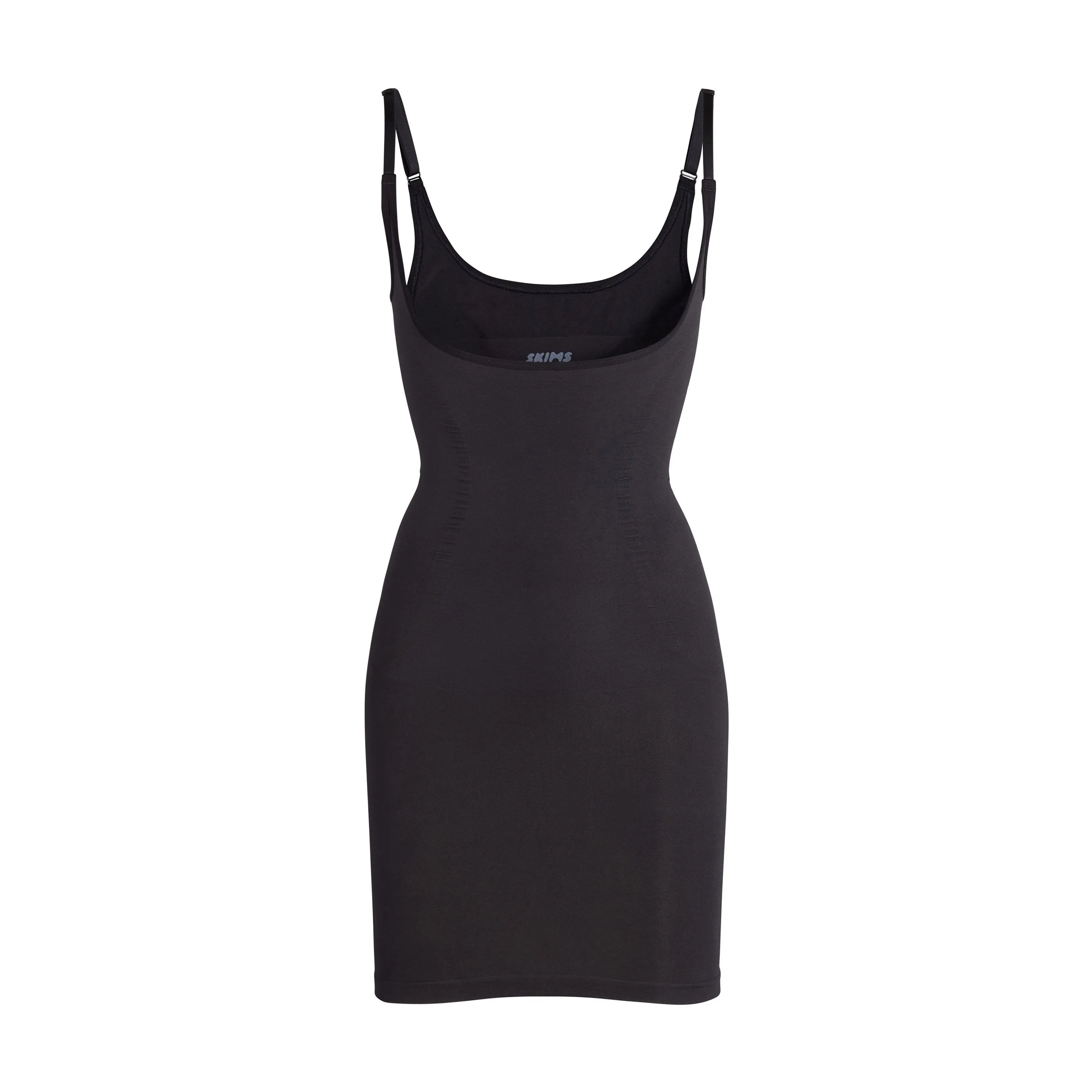 OPEN BUST SLIP DRESS | ONYX