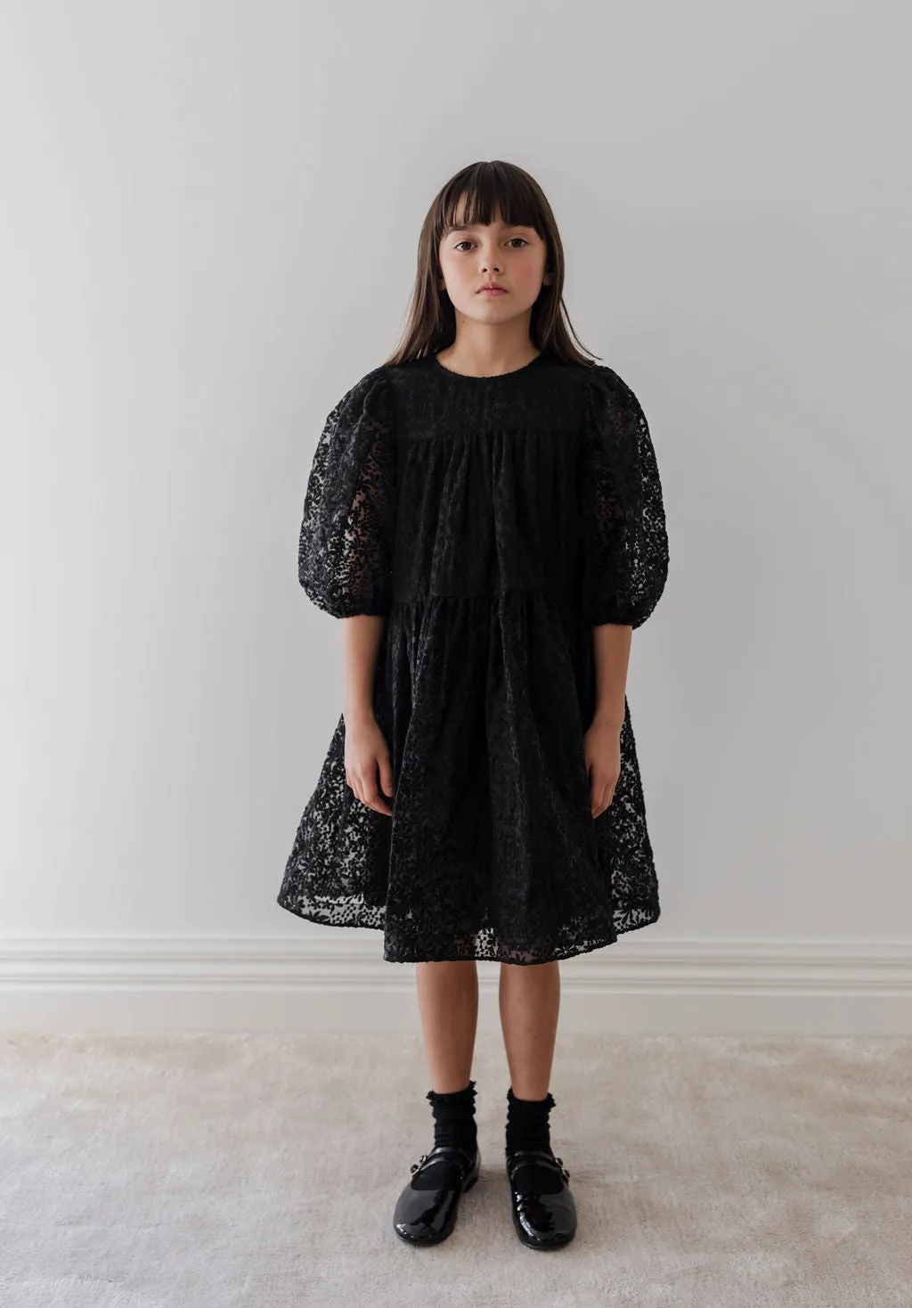 Organza black babydoll dress by Petite Amalie