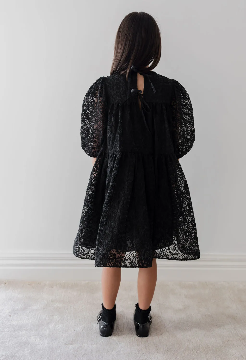 Organza black babydoll dress by Petite Amalie